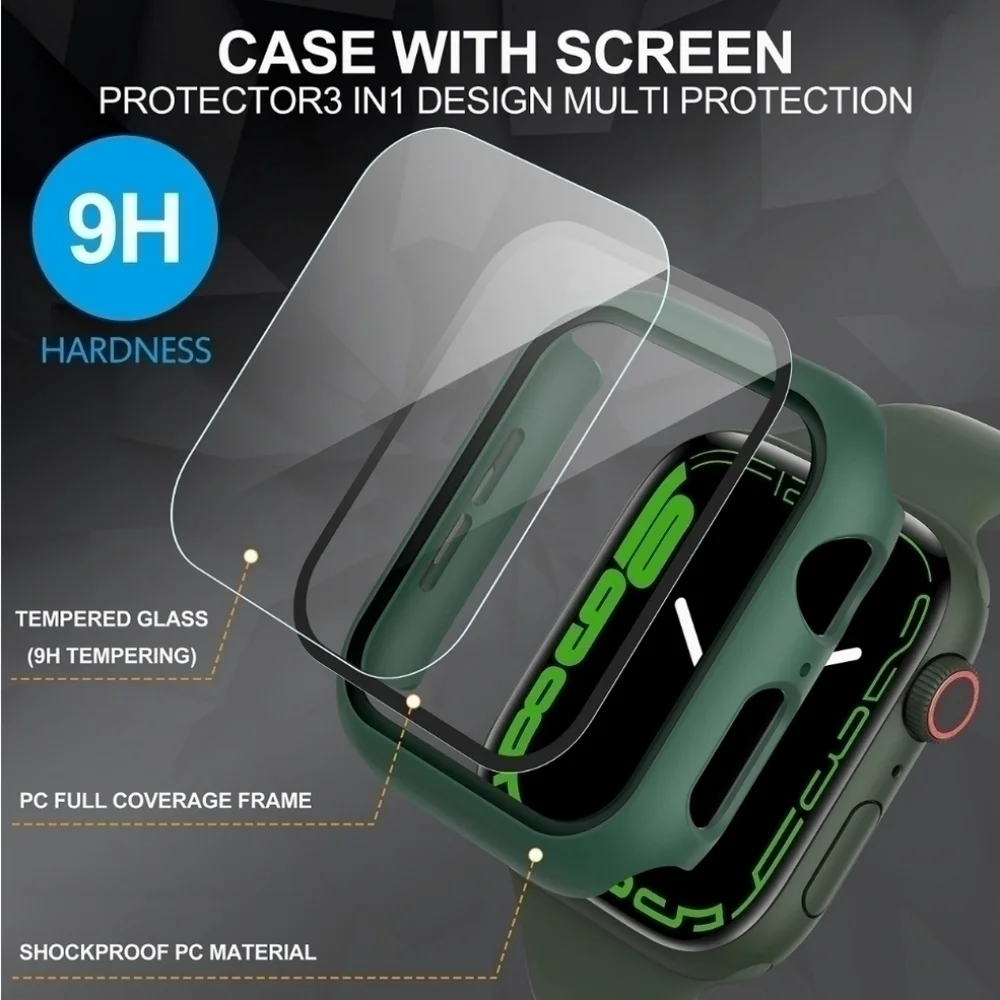 Apple Watch Screen Protector 40mm 41mm 43mm 45mm iwatch case